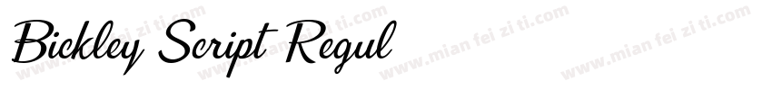 Bickley Script Regul字体转换